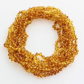 10 Honey BAROQUE Baltic amber teething necklaces 38cm