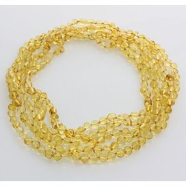 5 Big Honey BAROQUE Baltic amber adult necklaces 50cm