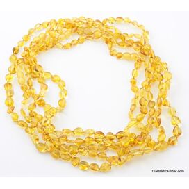 5 Honey BEANS Baltic amber adult wholesale necklaces