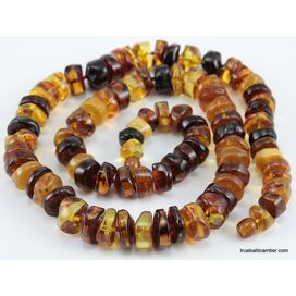 Natural honey BUTTONS Baltic amber necklace 25in