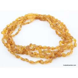 5 Honey RAW BEANS Baltic amber adult necklaces
