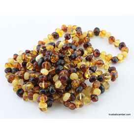10 Multi BAROQUE Baltic amber adult bracelets