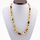 Composition Button beads Baltic amber necklace 21in