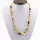 Composition Button beads Baltic amber necklace 21in