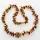 Multi Thorns Baltic amber Nuggets Necklace 62cm