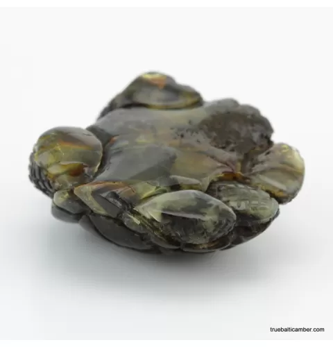 Carved Genuine BALTIC AMBER - Turtle