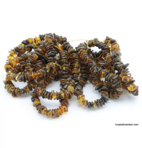 10 Green NUGGETS Baltic amber adult strech bracelets