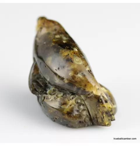 Carved Genuine BALTIC AMBER - Seal