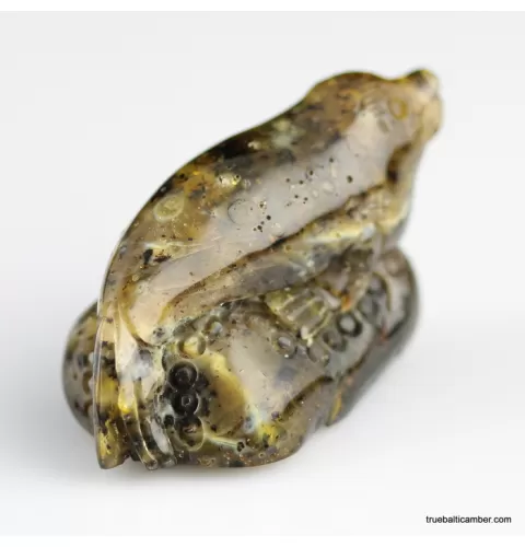 Carved Genuine BALTIC AMBER - Seal
