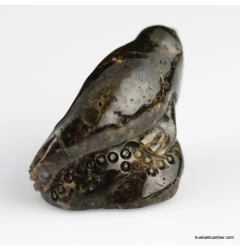 Carved Genuine BALTIC AMBER - Seal