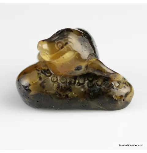 Carved Genuine BALTIC AMBER - Seal