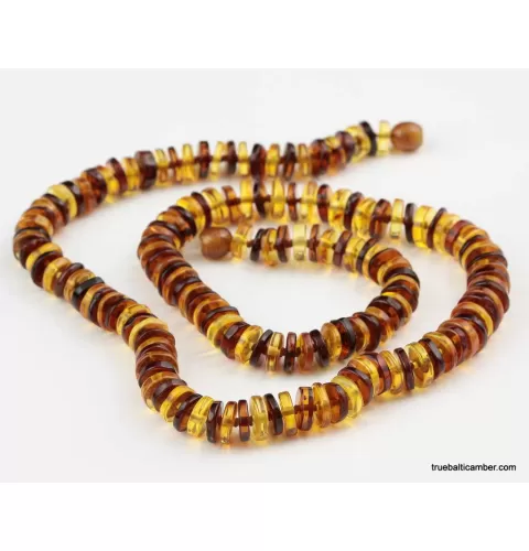 Small BUTTONS Baltic amber necklace 21in