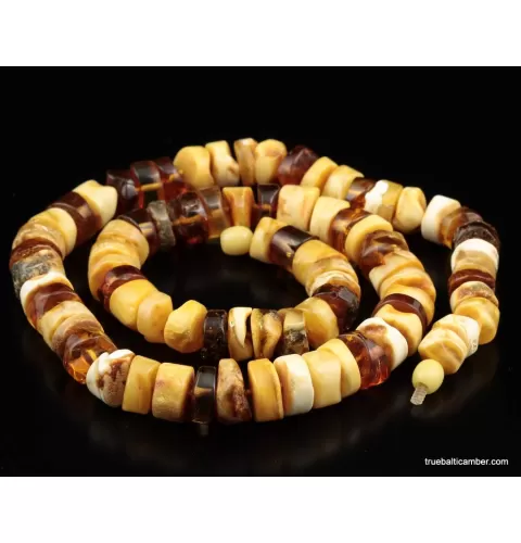 Vintage BUTTONS Baltic amber necklace