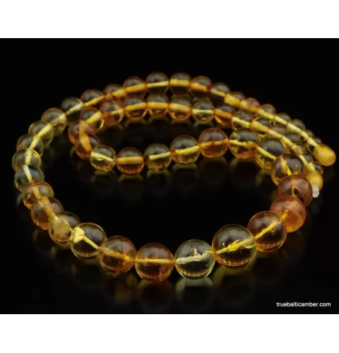 Vintage Round beads Baltic amber necklace