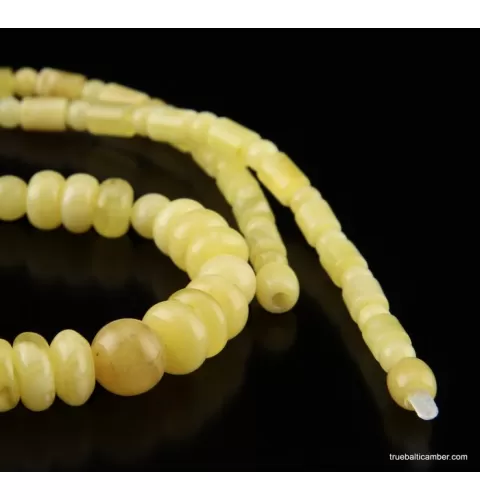 Butter combination beads Baltic amber necklace