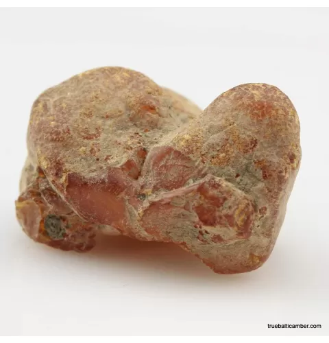 Natural rare Baltic amber resin drop with cracks