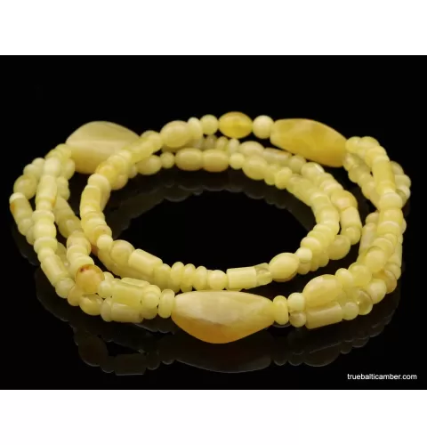 Butter composition Baltic amber necklace 30in