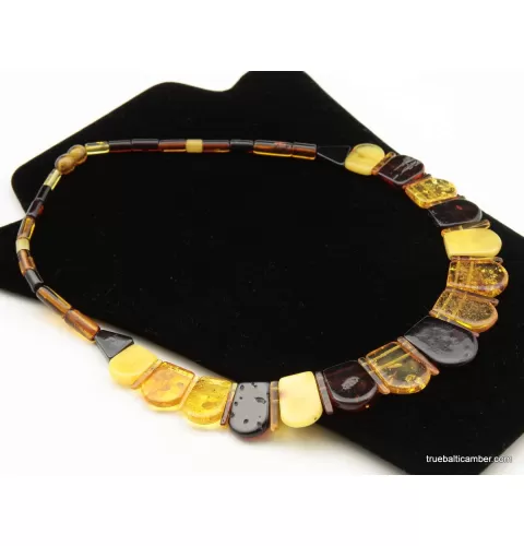 Beautiful Multi pieces Baltic amber choker 46cm