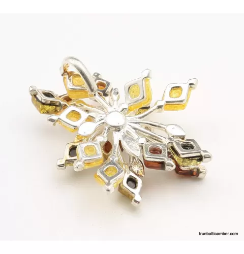 Evening star Baltic amber pendant