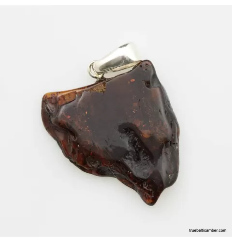 Nautral Baltic amber silver pendant 3g
