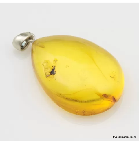 Honey Baltic amber half DROP pendant
