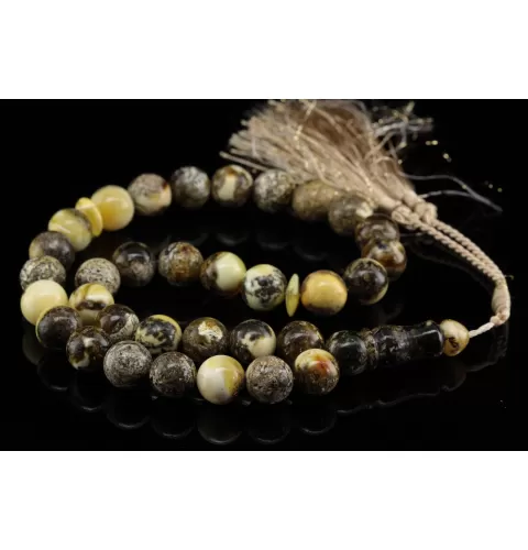 Islamic 33 Baltic amber Prayer ROUND beads