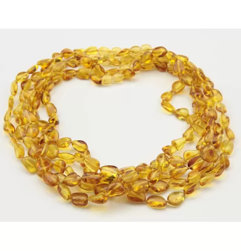 5 Honey BEANS Baltic amber necklaces 18in