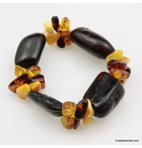 Aristan Baltic amber beaded stretch bracelet