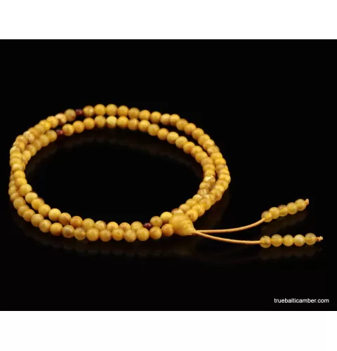 Tibetan Buddhist Japa Mala Prayer 108 Baltic amber beads rosary