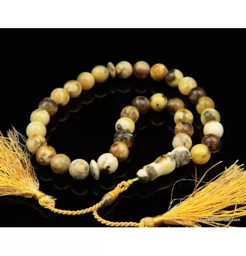 Islamic 33 Baltic amber Prayer 11MM ROUND beads