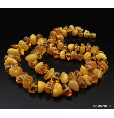 Large Baroque beads Baltic amber necklace