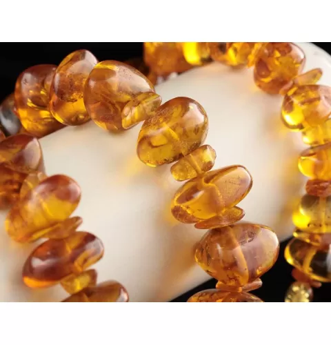 Vintage Baltic amber necklace and bracelet 120g set