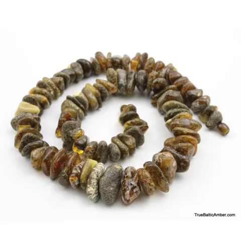 Large HEALING Baltic amber beads necklace 23in