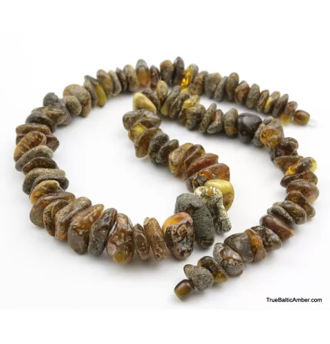 Large HEALING Baltic amber beads necklace 23in