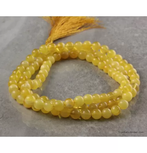 Tibetan Buddhist Mala Prayer 108 Baltic amber butter beads