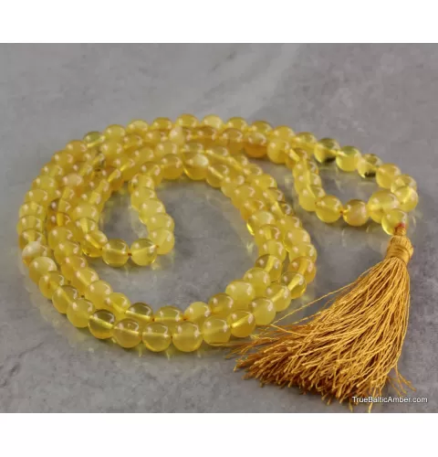 Tibetan Buddhist Mala Prayer 108 Baltic amber butter beads