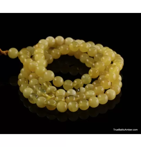 Tibetan Buddhist Mala Prayer 108 Baltic amber butter beads