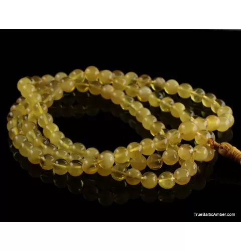 Tibetan Buddhist Mala Prayer 108 Baltic amber butter beads
