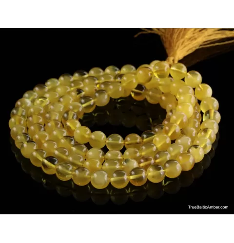 Tibetan Buddhist Mala Prayer 108 Baltic amber butter beads