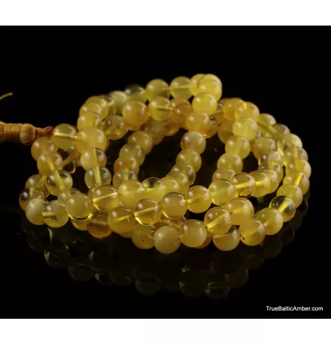 Tibetan Buddhist Mala Prayer 108 Baltic amber butter beads