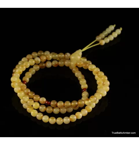 Tibetan Buddhist Japa Mala Prayer 108 Baltic amber beads rosary
