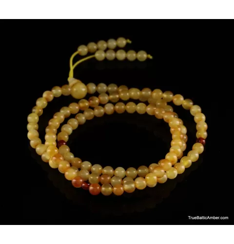 Tibetan Buddhist Japa Mala Prayer 108 Baltic amber beads rosary
