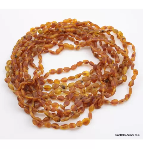 10 Honey RAW BEANS Baltic amber adult necklaces
