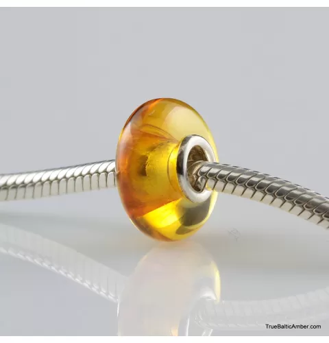 Honey Baltic amber PANDORA style bead