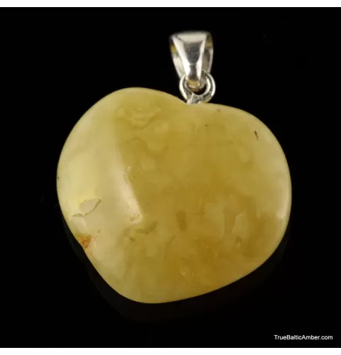 Butter HEART Baltic amber pendants