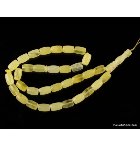Islamic 33 BARREL Prayer BALTIC AMBER Beads Muslim Rosary