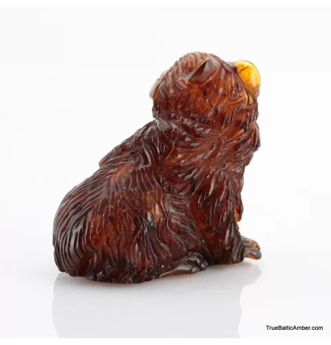 Carved Genuine BALTIC AMBER - Bear