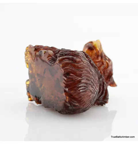 Carved Genuine BALTIC AMBER - Bear