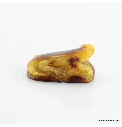 Carved Genuine BALTIC AMBER - Lizard