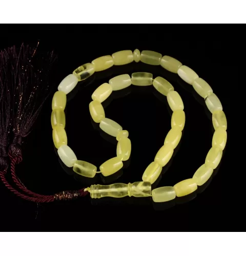 Islamic 33 BARREL Prayer BALTIC AMBER Beads Muslim Rosary